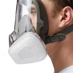 Vielseitige Vollgesichtsmaske mit Antibeschlag-Glas und Silikon-Dichtung