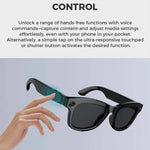 Intelligente Brille mit integrierter Kamera und Bluetooth-Audio