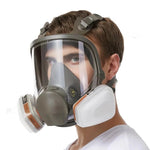 Vielseitige Vollgesichtsmaske mit Antibeschlag-Glas und Silikon-Dichtung