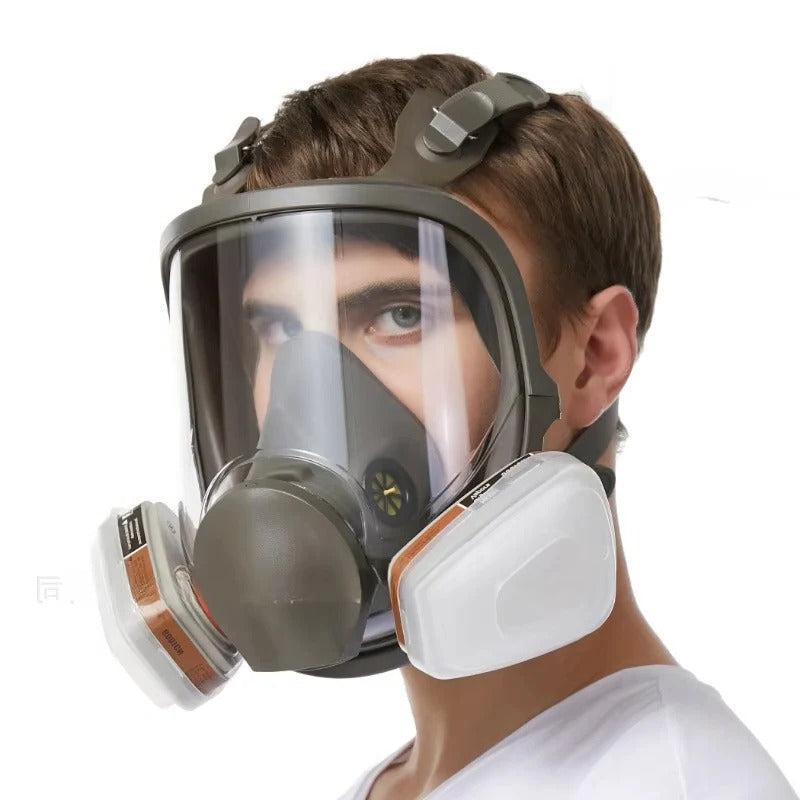 Vielseitige Vollgesichtsmaske mit Antibeschlag-Linse und Silikon-Dichtung