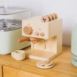 Espressomaschinen-Set aus Holz für Kinder – Zukünftige Barista