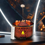 Vulkanförmiger Aromadiffusor mit Nachtlicht und Fernbedienung