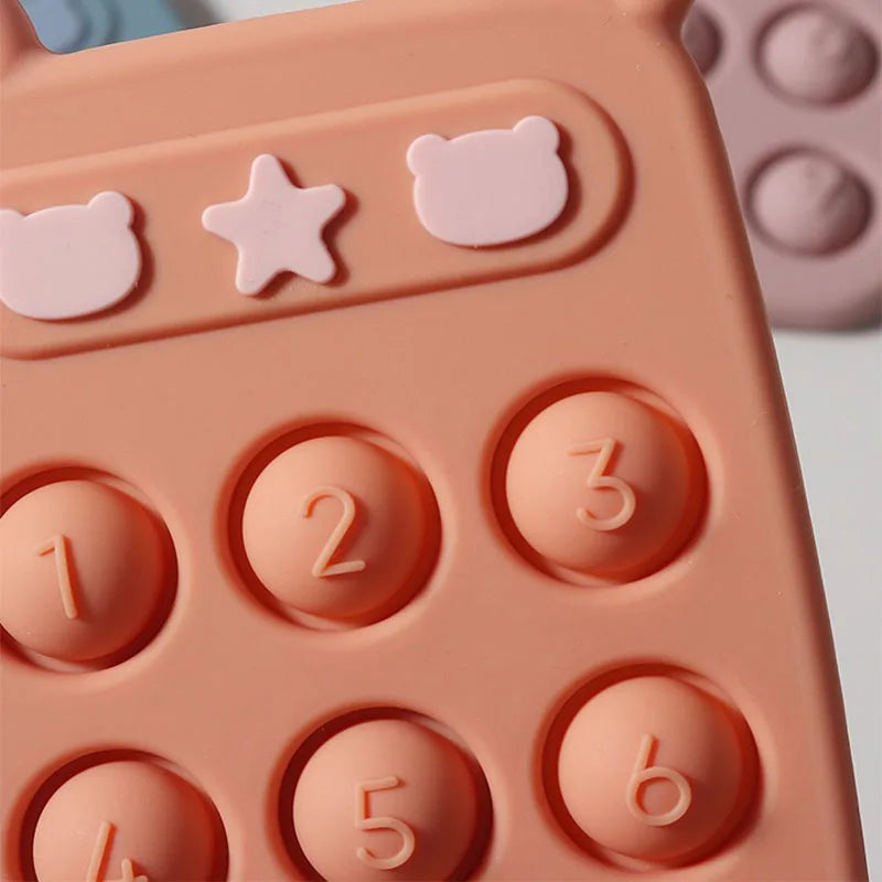 Stressabbau für Babys – Weicher Silikon-Beißring und Fidget-Spielzeug