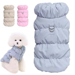 Winterjacke mit integriertem Leinenring für Hunde und Katzen