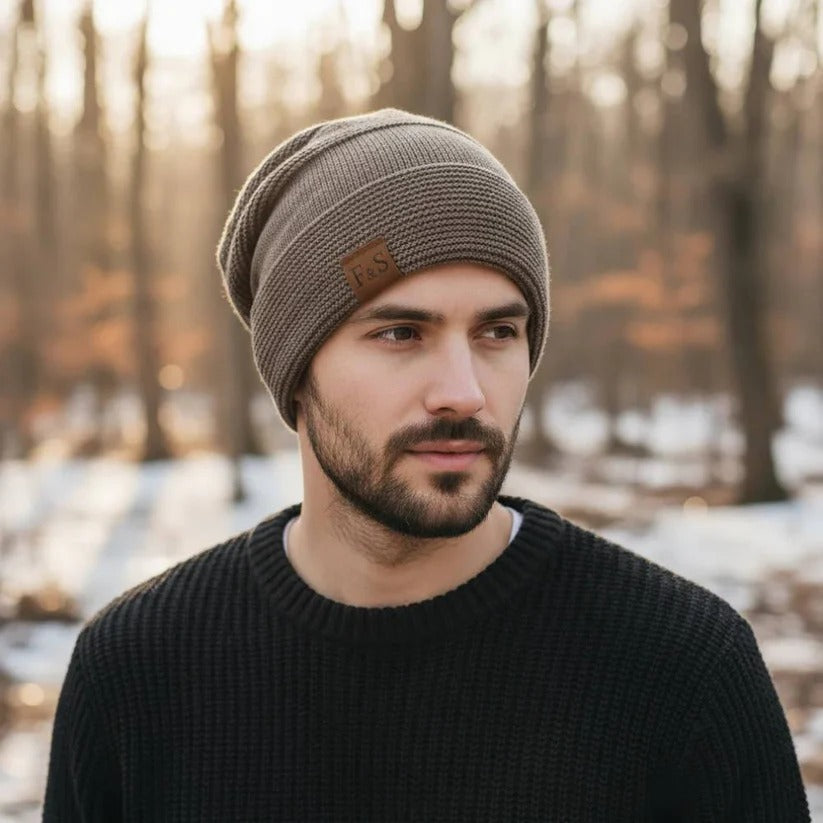 Gemütliche Strickmütze für Herren – Idealer Kälteschutz