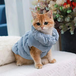 Winterjacke mit integriertem Leinenring für Hunde und Katzen