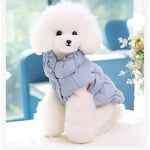 Winterjacke mit integriertem Leinenring für Hunde und Katzen