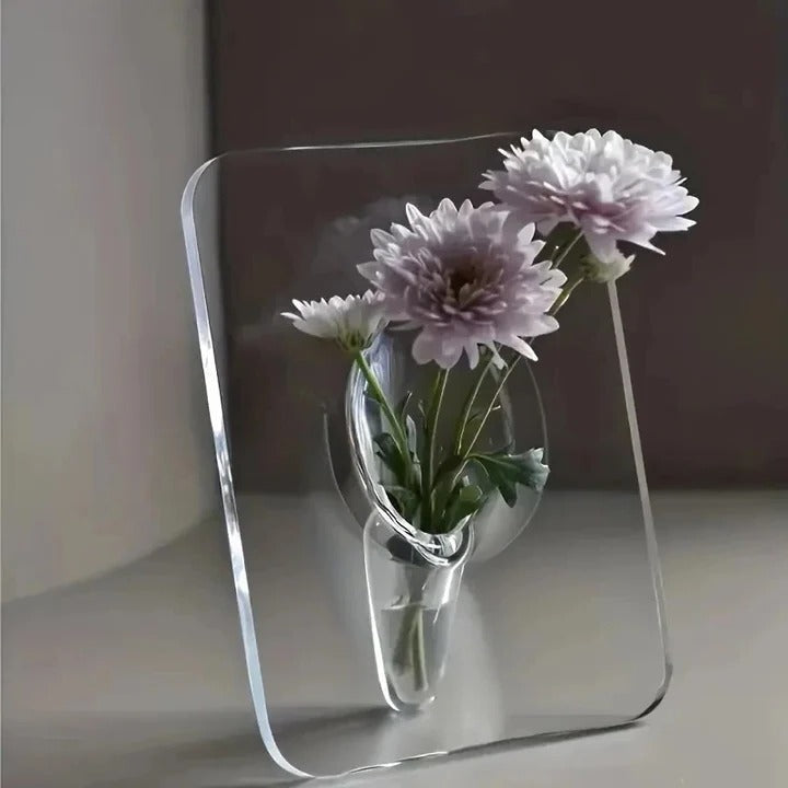 Moderner Acrylbilderrahmen mit Blumenvasenfunktion
