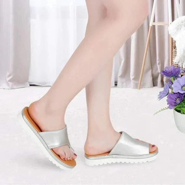 Damen-Sandalen mit Dickem Plateau und Verstellbarem Zehenriemen