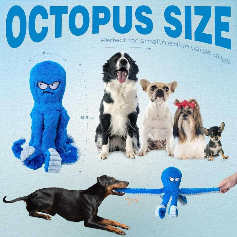 Robustes Plüschspielzeug für Hunde mit Quietscher und Knistereffekt