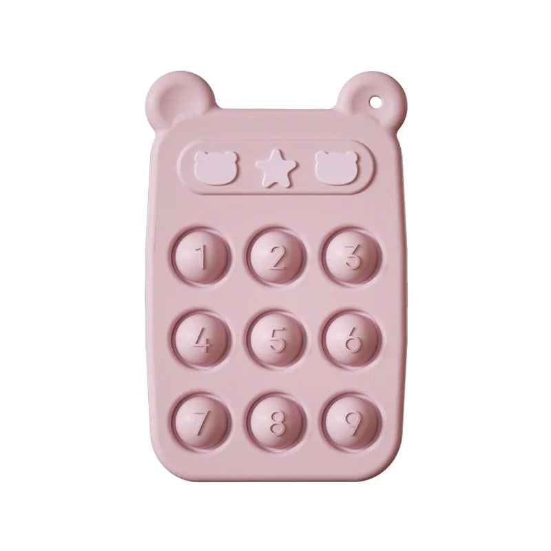 Stressabbau für Babys – Weicher Silikon-Beißring und Fidget-Spielzeug