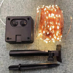 Solarbetriebene LED Lichterkette für den Garten