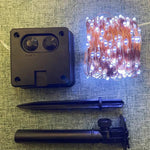 Solarbetriebene LED Lichterkette für den Garten