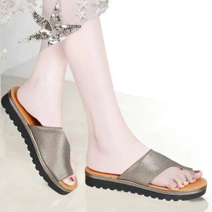 Damen-Sandalen mit Dickem Plateau und Verstellbarem Zehenriemen