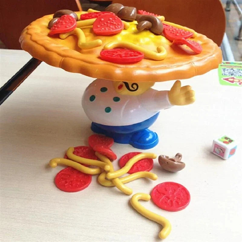 Geschicklichkeitsspiel für Kinder und Familie – Balancierendes Pizza-Spiel