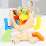 3D Holzpuzzle Tetris – Herausforderndes Spiel für Kinder und Erwachsene