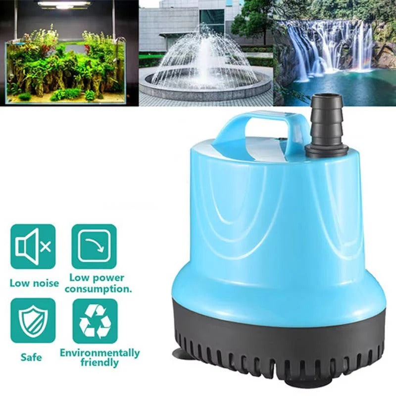 Eintauchbare Wasserpumpe für Aquarien mit integriertem Filter