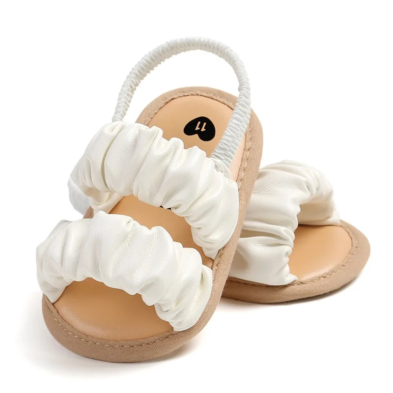 Bequeme Rüschensandalen für Mädchen – Weiche Baby-Schuhe