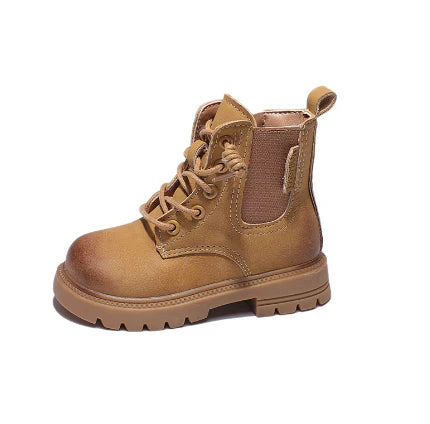 Robuste Schnürstiefel für Kinder – Stylische Herbst- und Winterboots mit Profil