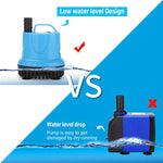 Unterwasser-Aquarium-Pumpe mit integriertem Filter für Fischtanks