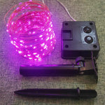 Solarbetriebene LED Lichterkette für den Garten