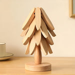 Weihnachtsbaum Untersetzer faltbar – Dekorativ und praktisch | Ideal für Getränke und Feiertage