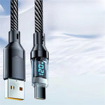Schnellladekabel mit LED-Stromanzeige für maximale Effizienz