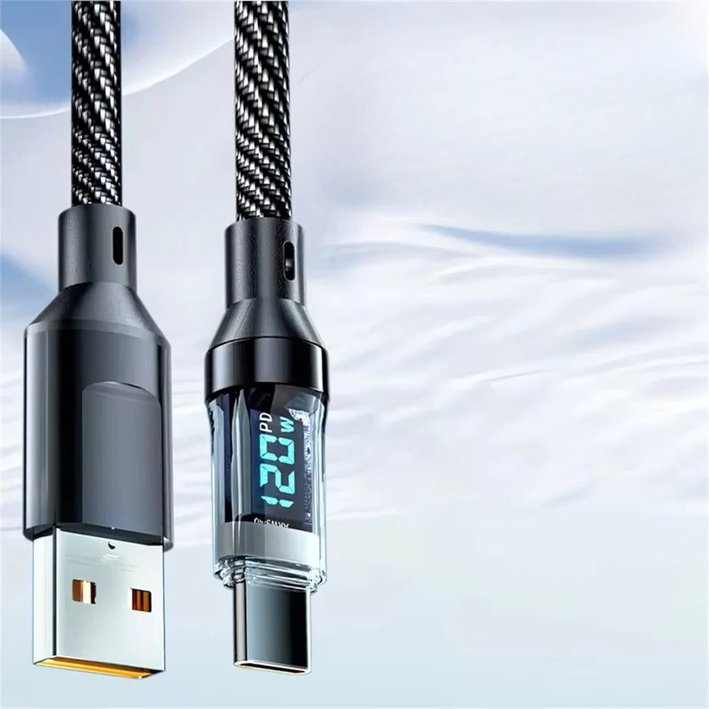 Schnellladekabel mit LED-Anzeige für effizientes Laden
