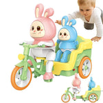 Kinderfahrradspielzeug mit Anhänger – Lustiges Kaninchen-Design