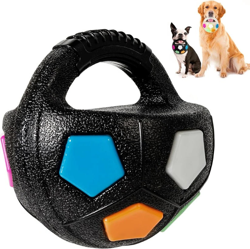 Robustes Gummiball-Hundespielzeug mit Flaschenform für starke Kauer