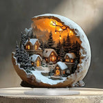 Stimmungsvolle Weihnachtsfigur aus Acryl für festliche Dekoration