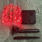 Solarbetriebene LED Lichterkette für den Garten