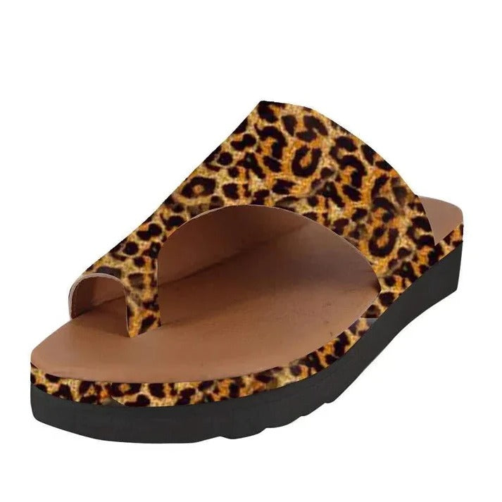 Damen-Sandalen mit Dickem Plateau und Verstellbarem Zehenriemen