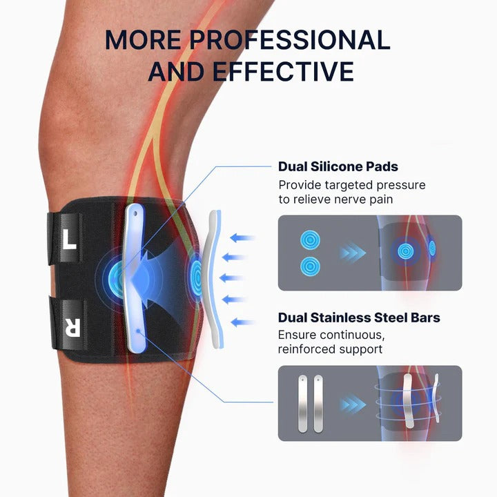 Knie-Stabilisator mit Verstellbaren Riemen und Doppelpads