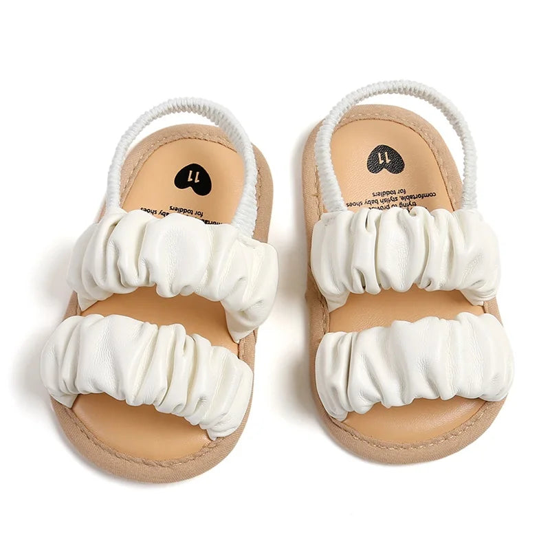 Bequeme Rüschensandalen für Mädchen – Weiche Baby-Schuhe