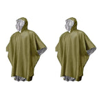 Unisex Wendbarer Regenponcho für Outdoor-Aktivitäten, 2er Set