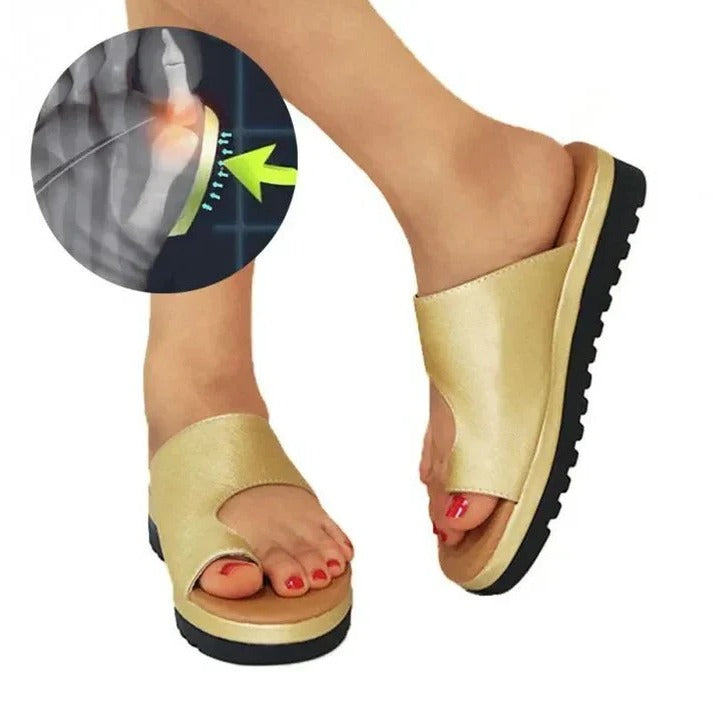 Damen-Sandalen mit Dickem Plateau und Verstellbarem Zehenriemen