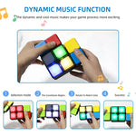 Bunter Puzzlewürfel mit Musik – Rätselspiel für Gehirntraining und Spaß