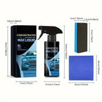 Keramisches Lackschutzspray mit Hochglanzfinish, Mikrofaser-Handtuch und Schwamm