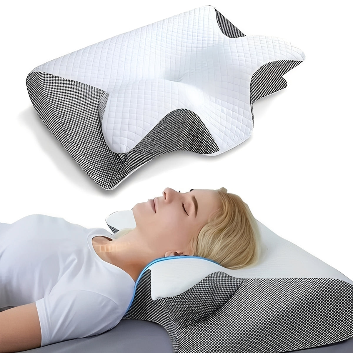 Ergonomisches Schlafkissen mit Armlehnen für Seitenschläfer