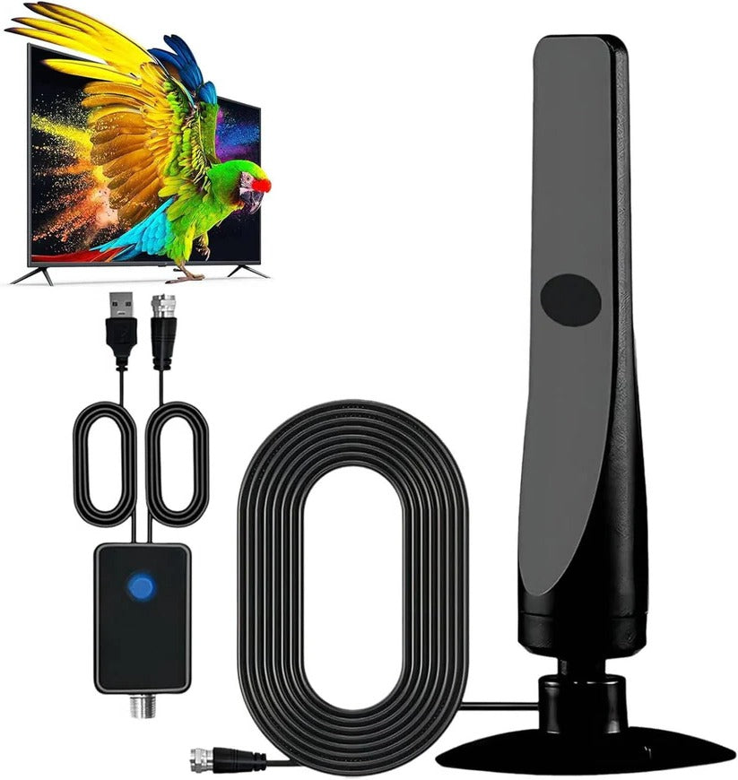 Flache digitale TV-Antenne mit Verstärkung für lokalen Empfang