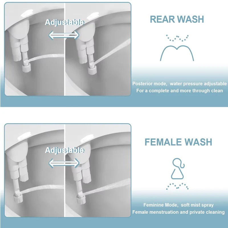 Intelligente Bidet-Aufsatz mit Dualsprühfunktion für Hygiene