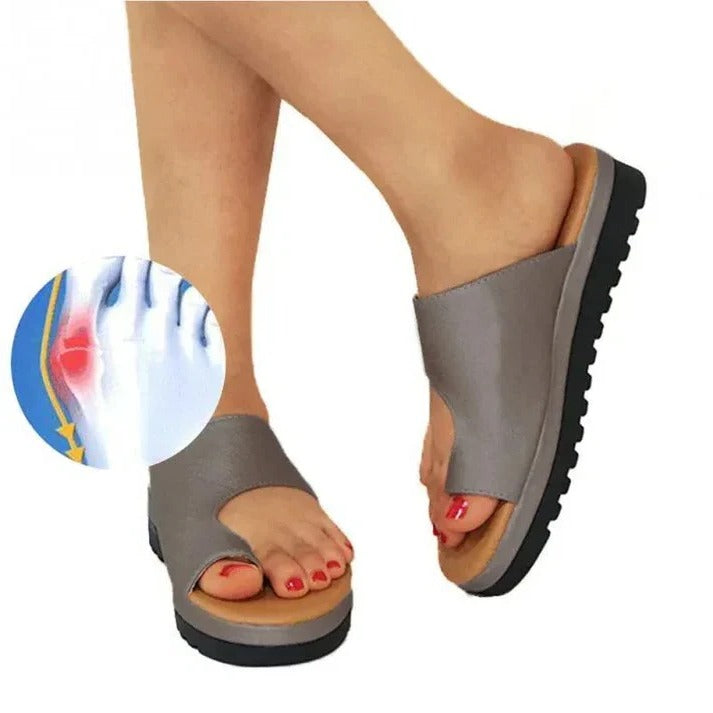 Damen-Sandalen mit Dickem Plateau und Verstellbarem Zehenriemen