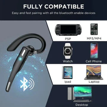 Kabelloses Bluetooth 5.1 Headset mit Dual-Mikrofon und Geräuschunterdrückung