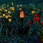 Solarleuchten mit Flammeneffekt, 2er Set