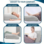 Aufblasbares Beinpillow mit Höhenverstellung und Stauraum