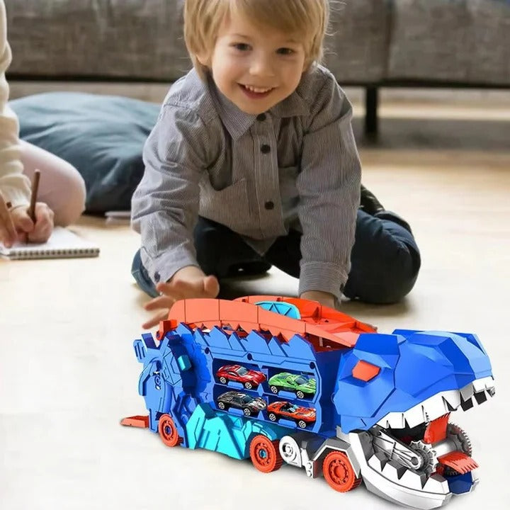 Dinosaurier-Lkw für Kinder mit Rückziehmotor