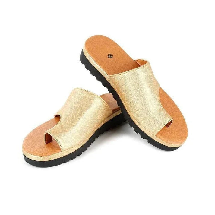 Damen-Sandalen mit Dickem Plateau und Verstellbarem Zehenriemen