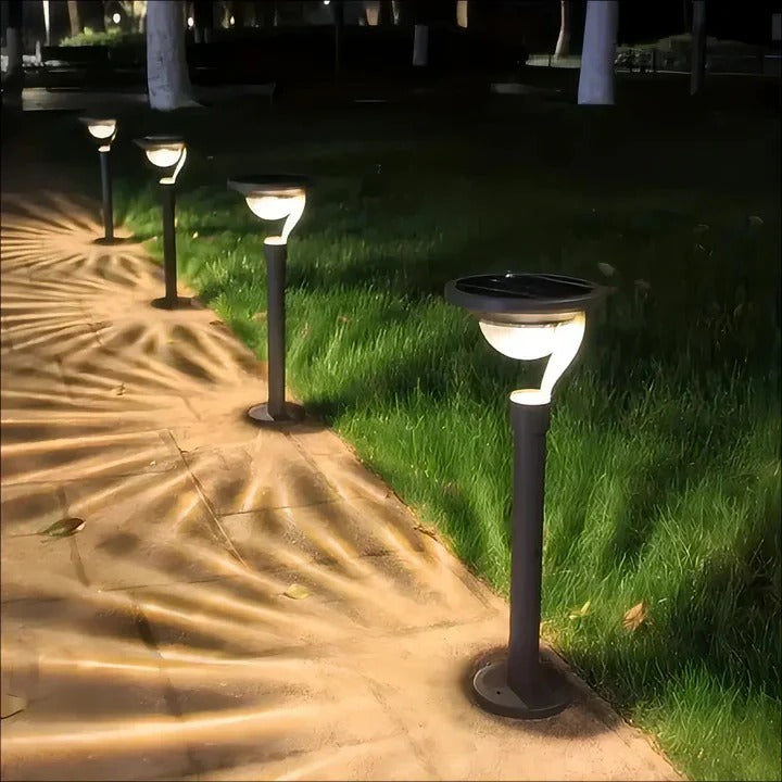 Solarbetriebene LED-Außenlampe mit Bewegungsmelder