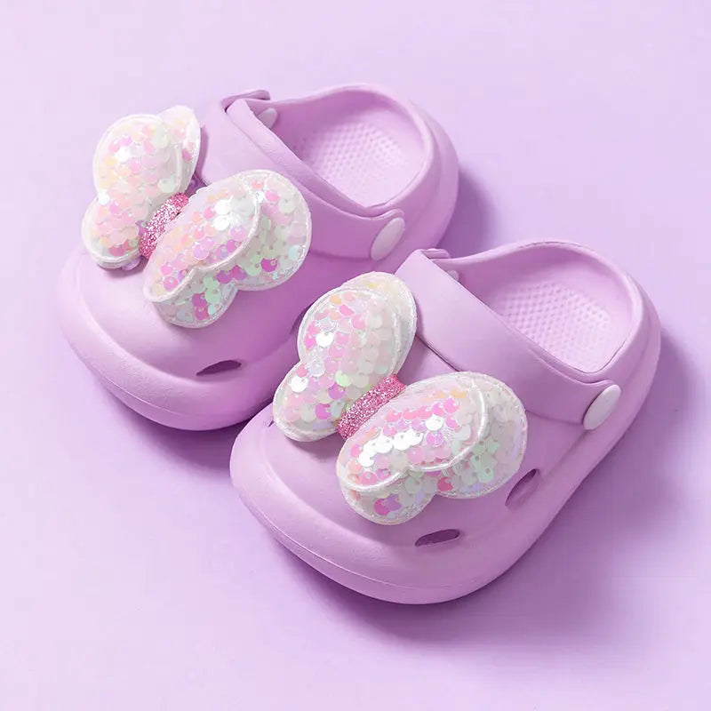 Bequeme Hausschuhe für Kinder – Glitzernde Flügel-Sandalen für Mädchen